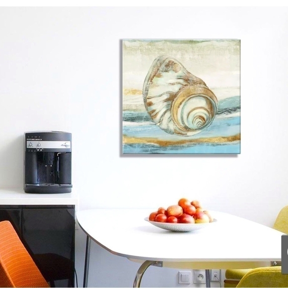 Wall Art Print Pacific Touch Canvas Print Aimee Wilson SHELL Frame Coastal Decor - Picture 1 of 6